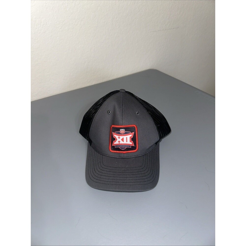 Big 12 Championship Hat Snapback Gray Patch Phillips 66 One Size Adjustable